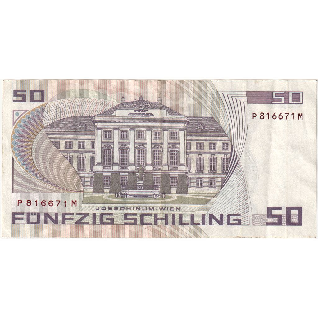 Austria, 50 Schilling, 1986-01-02, VF(30-35)