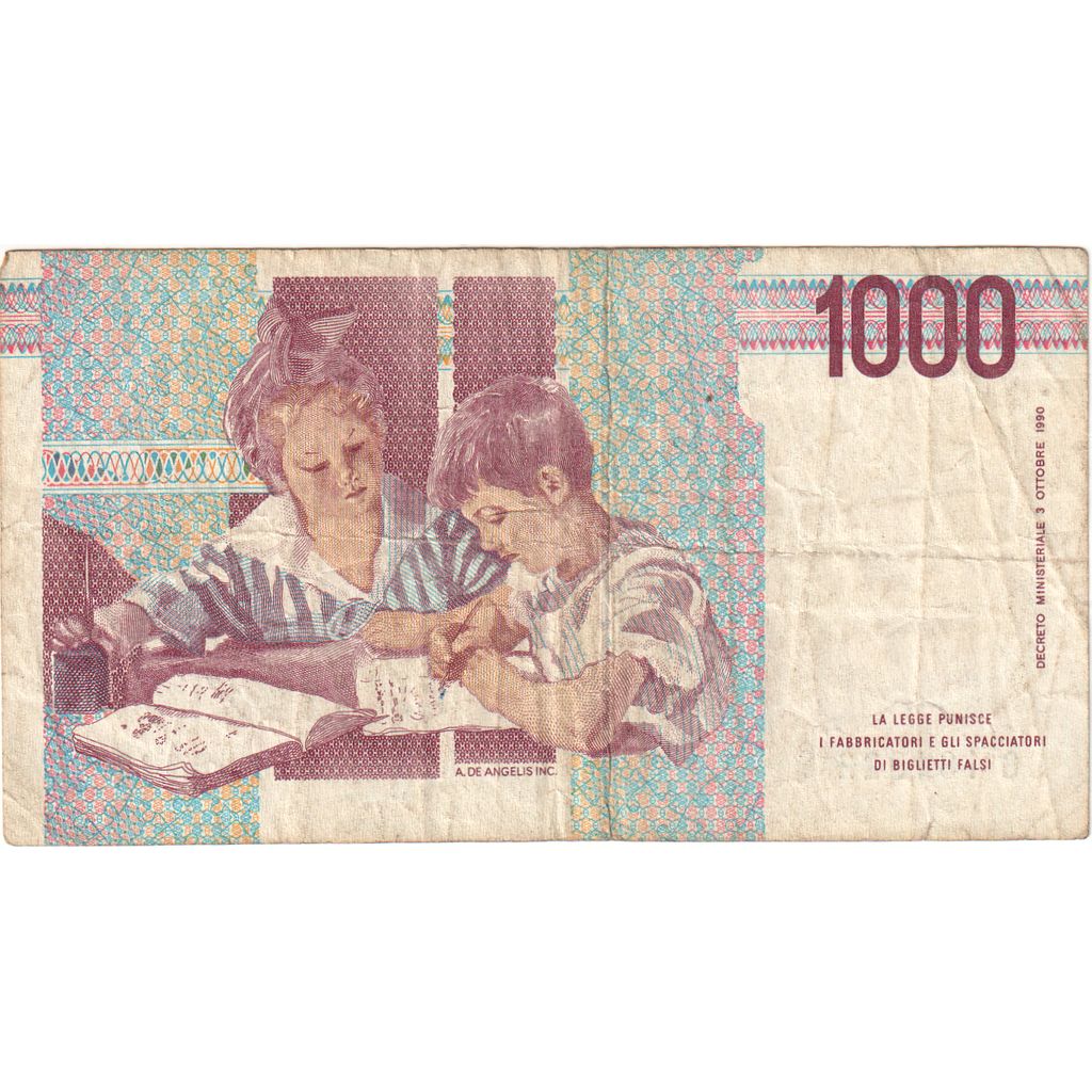 Italie, 1000 Lire, B