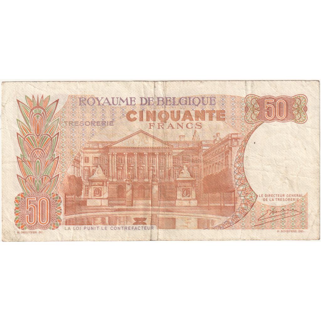 Belgio, 50 Francs, 1966-05-16, MB+