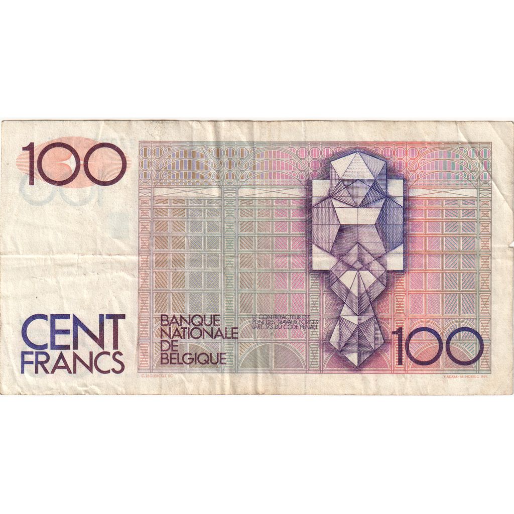 Belgia, 100 Francs, VF(20-25)