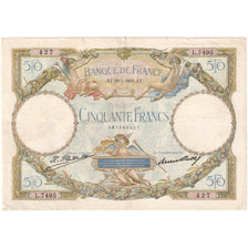 France, 50 Francs, Luc Olivier Merson, 1931-01-15, L.7495, VF(30-35)