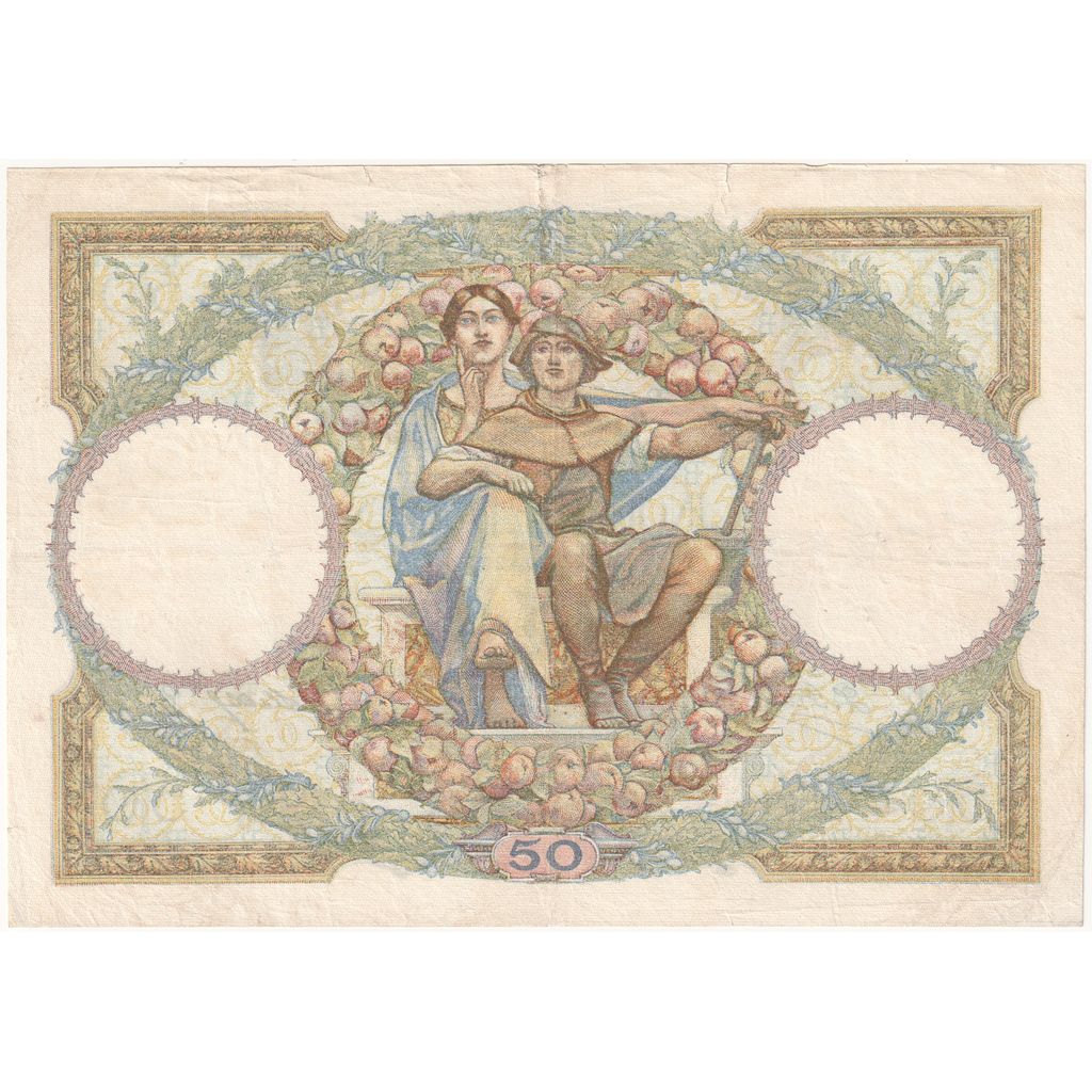 France, 50 Francs, Luc Olivier Merson, 1931-01-15, L.7495, VF(30-35)