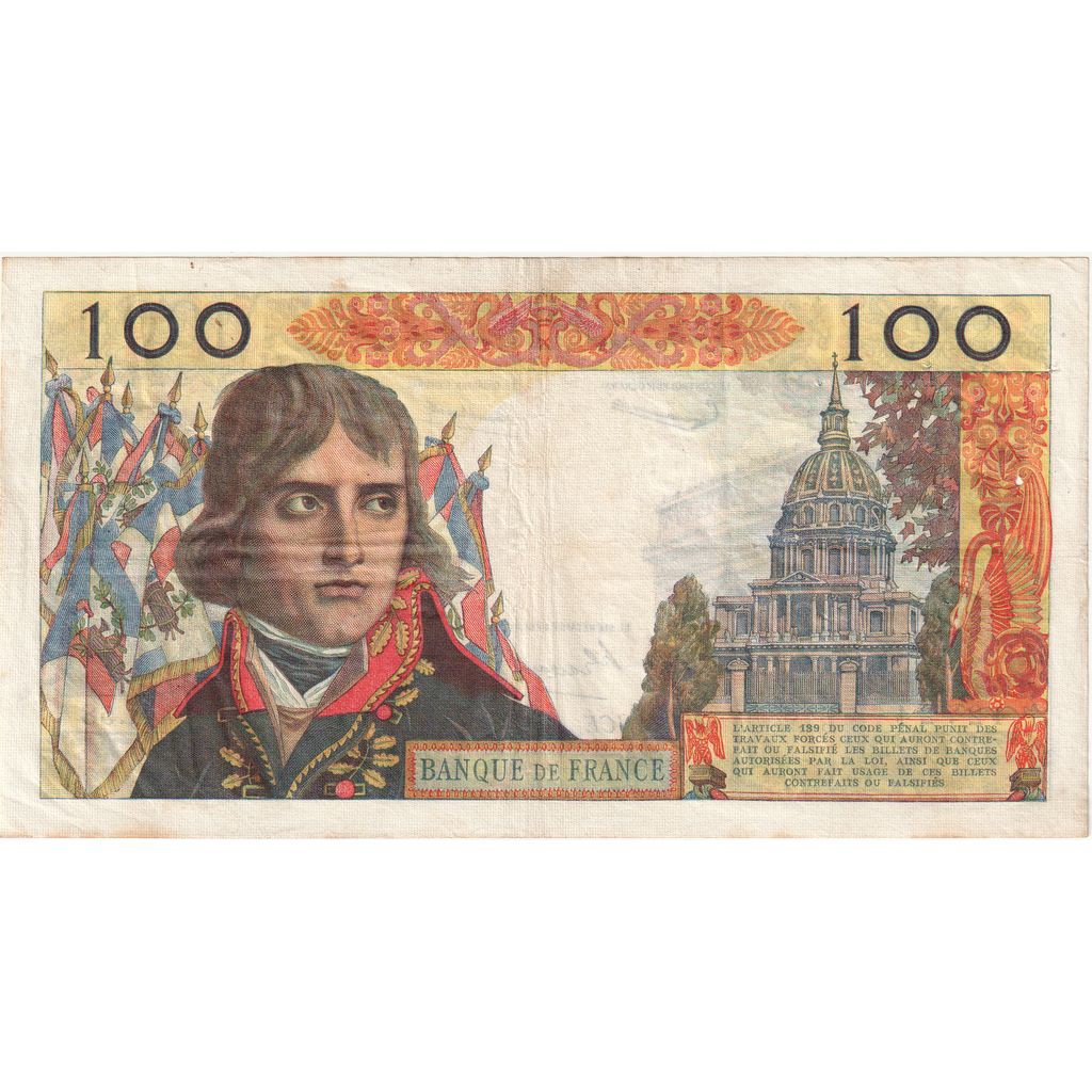 Francja, 100 Nouveaux Francs, Bonaparte, 1960-04-07, M.58, EF(40-45)