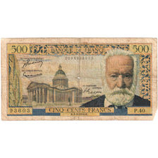 France, 500 Francs, Victor Hugo, 1954-09-02, P.40, B+