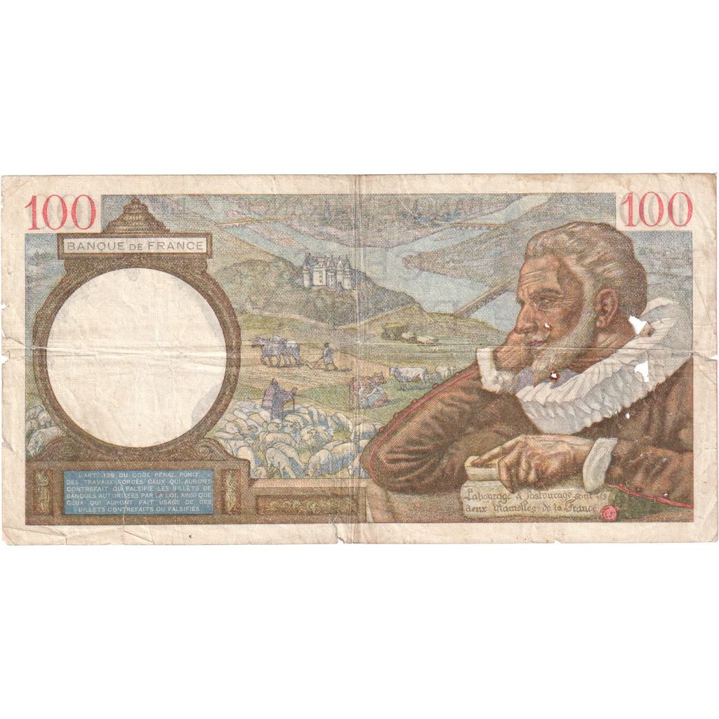 Francia, 100 Francs, Sully, 1939-11-30, B.4751, MC+