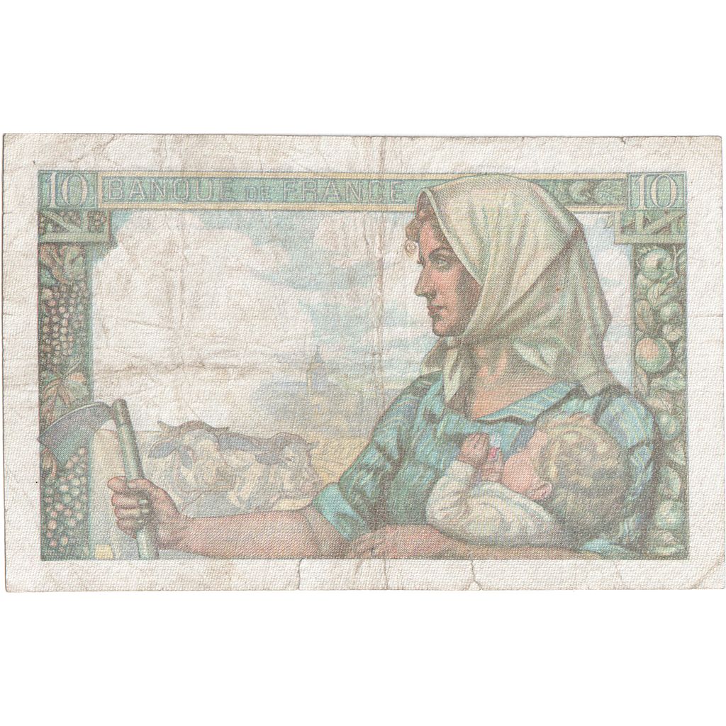 France, 10 Francs, Mineur, 1943-09-09, L.57, B