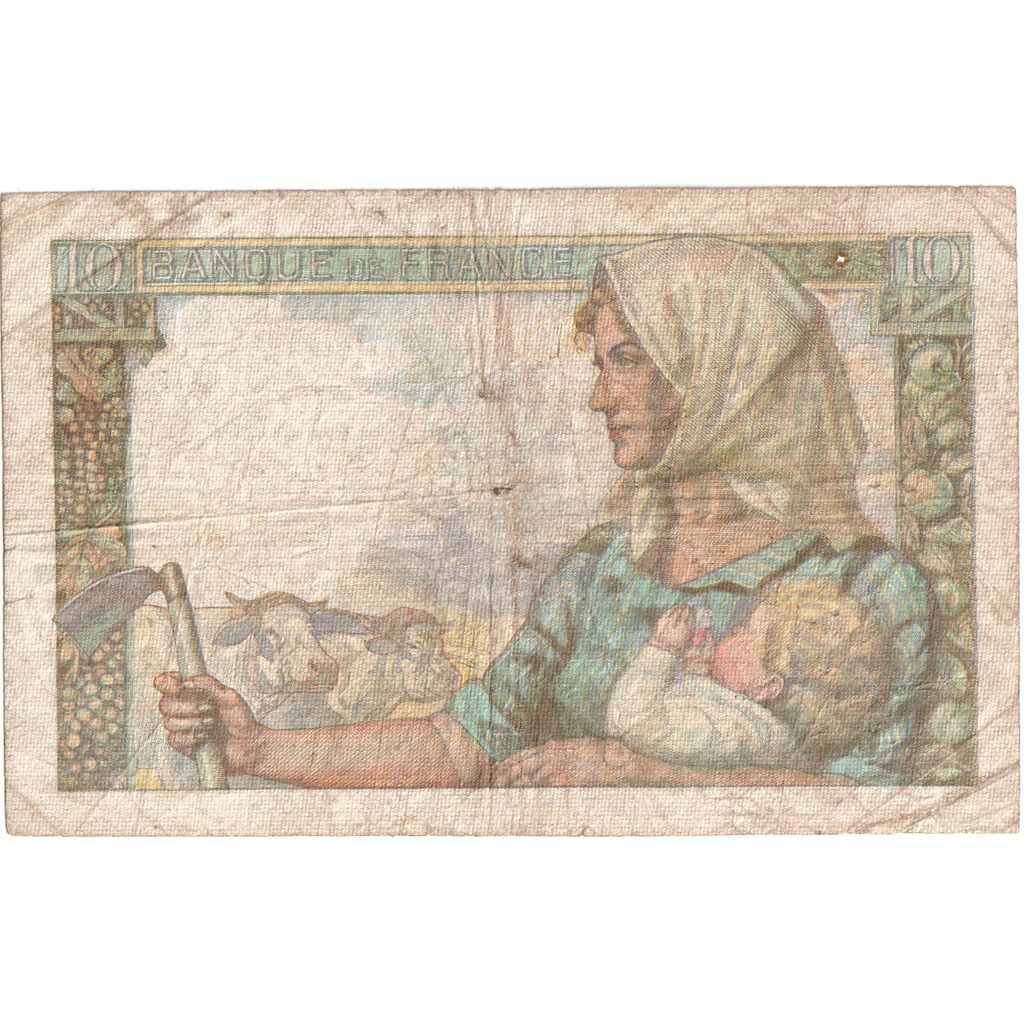 France, 10 Francs, Mineur, 1944-06-22, J.83, F(12-15)