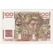 Frankrijk, 100 Francs, Jeune Paysan, 1952-10-02, Z.494, TTB