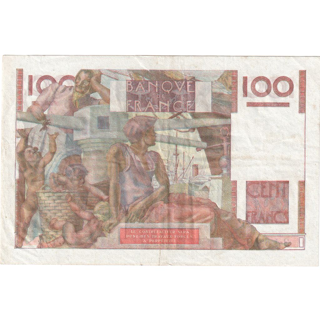 Frankrijk, 100 Francs, Jeune Paysan, 1952-10-02, Z.494, TTB