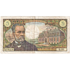 Francia, 5 Francs, Pasteur, 1967-05-05, Q.60, BC+