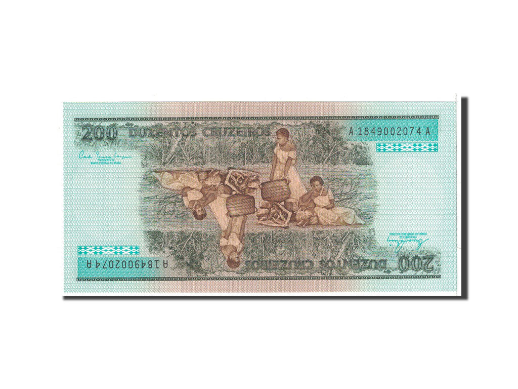 Banknote, Brazil, 200 Cruzeiros, 1981, Undated, KM:199a, UNC(65-70)