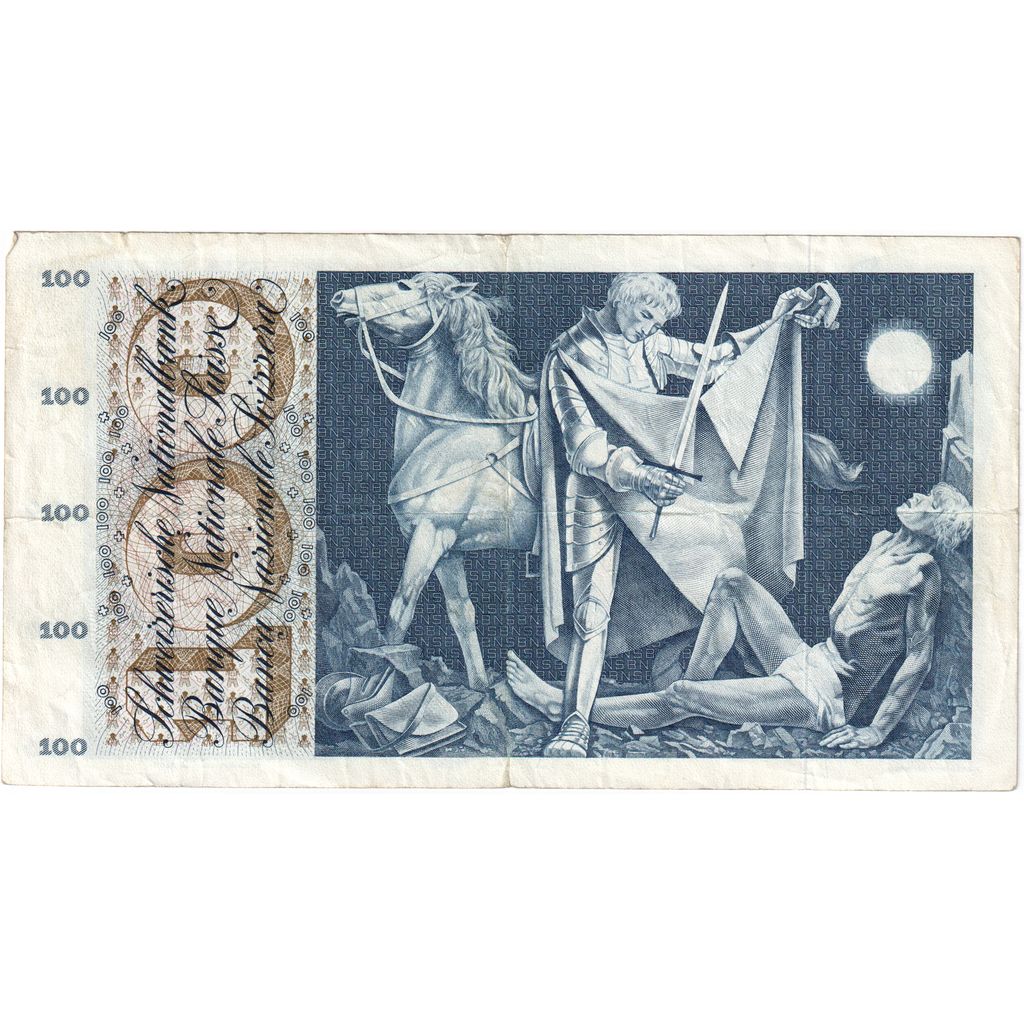 Schweiz, 100 Francs, 100 Frank, 1963-03-28, S+
