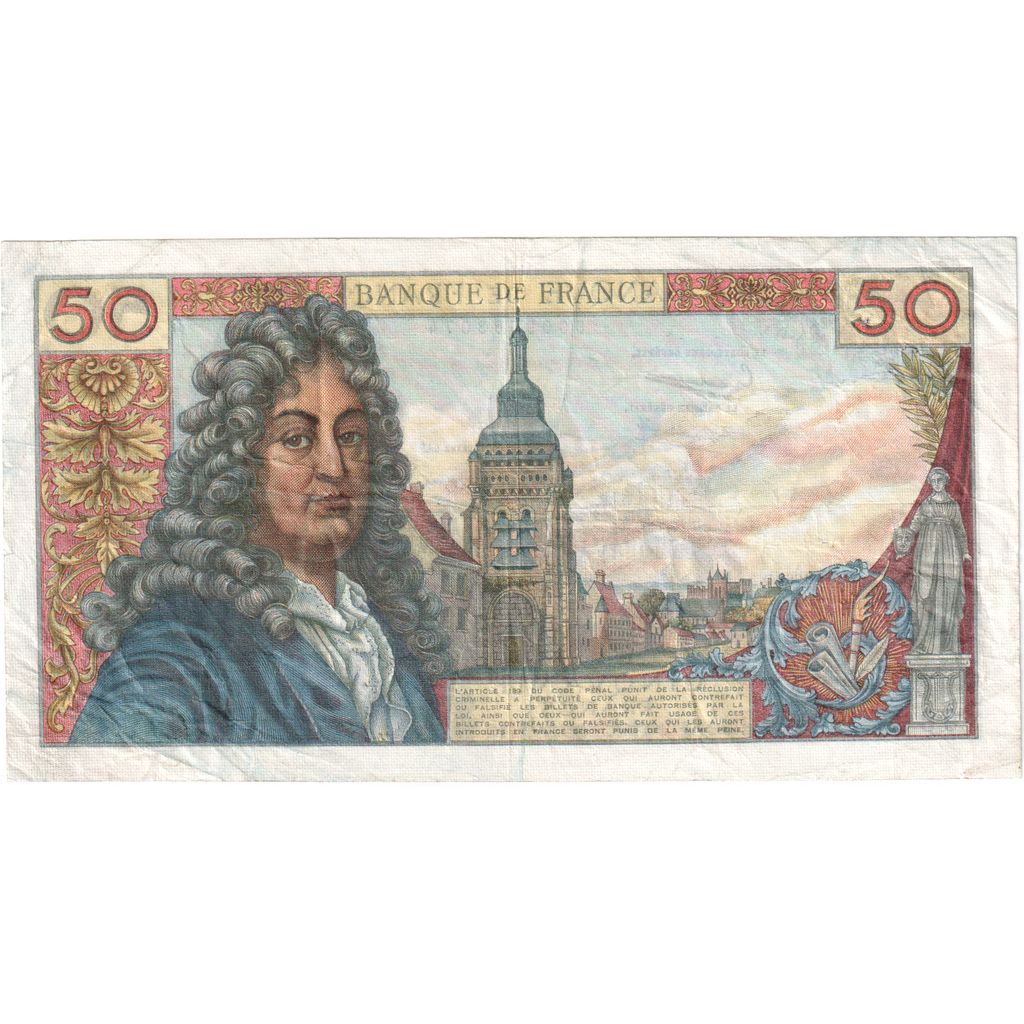 Francia, 50 Francs, Racine, 1962-06-07, Y. 4, BC