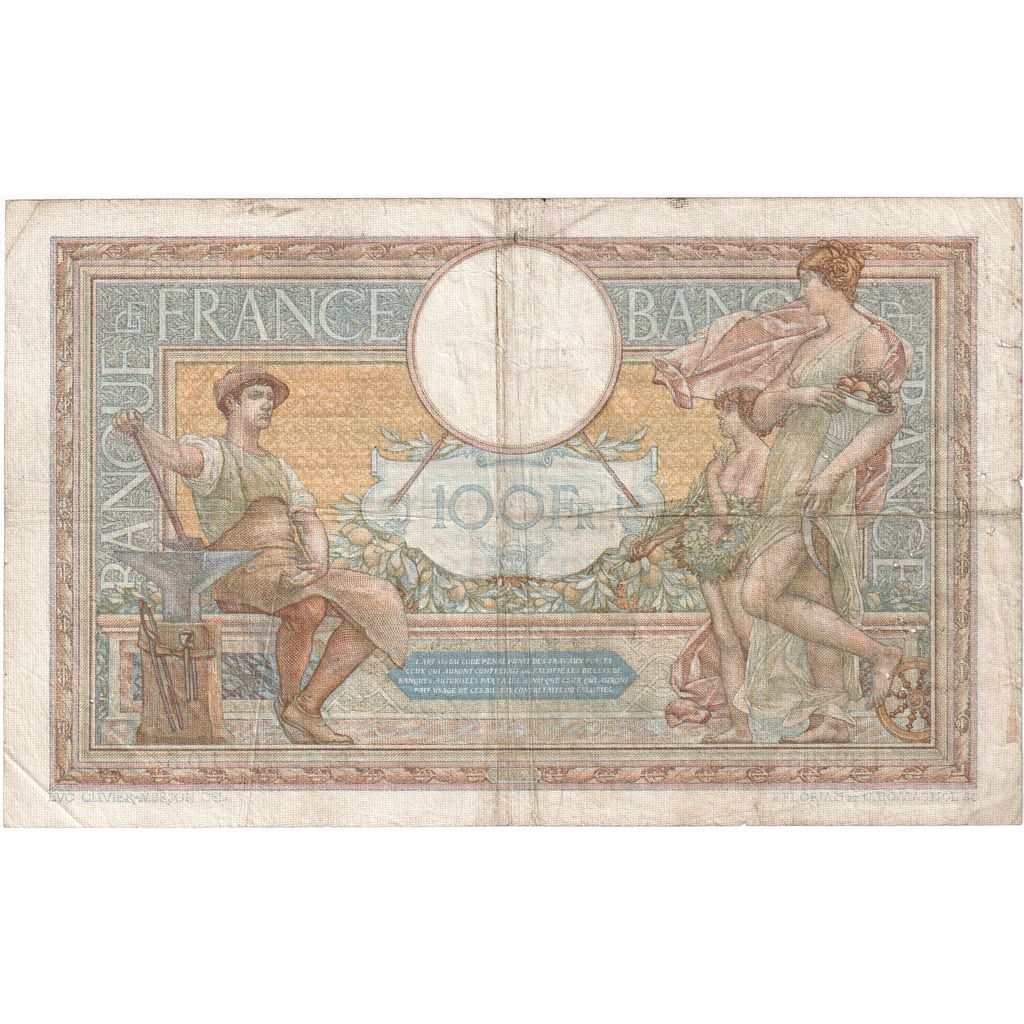 Frankrijk, 100 Francs, Luc Olivier Merson, 1933-02-16, J.39288, TB