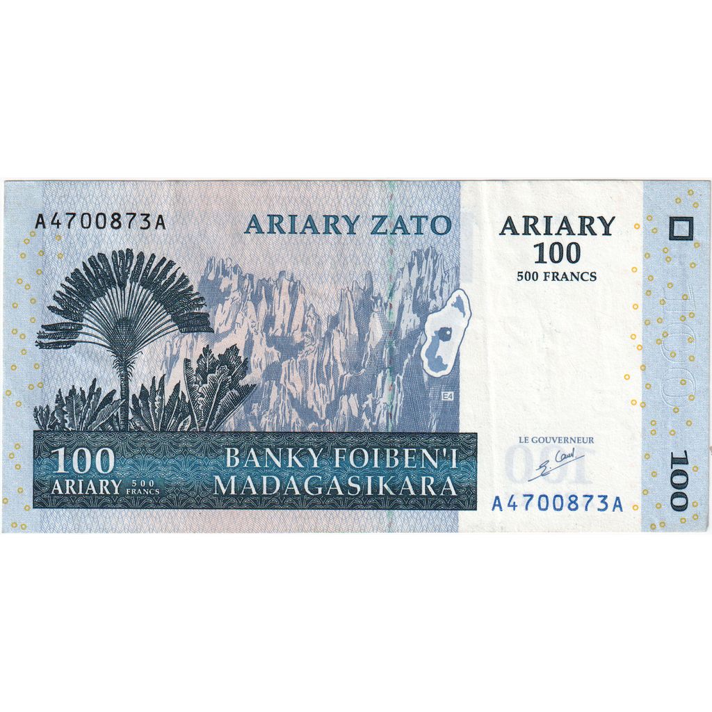Madagascar, 100 Ariary, n.d ( 2004), SS