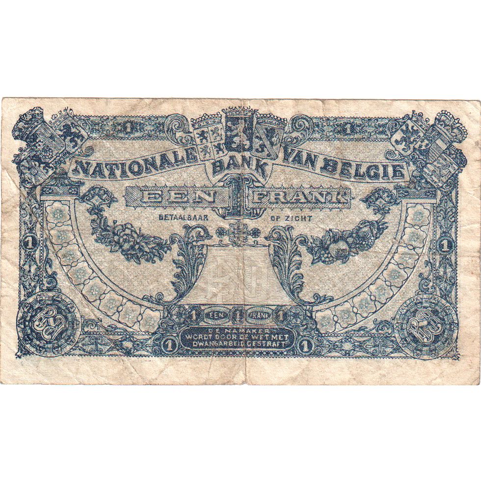 Belgio, 1 Franc, 1920-04-01, MB