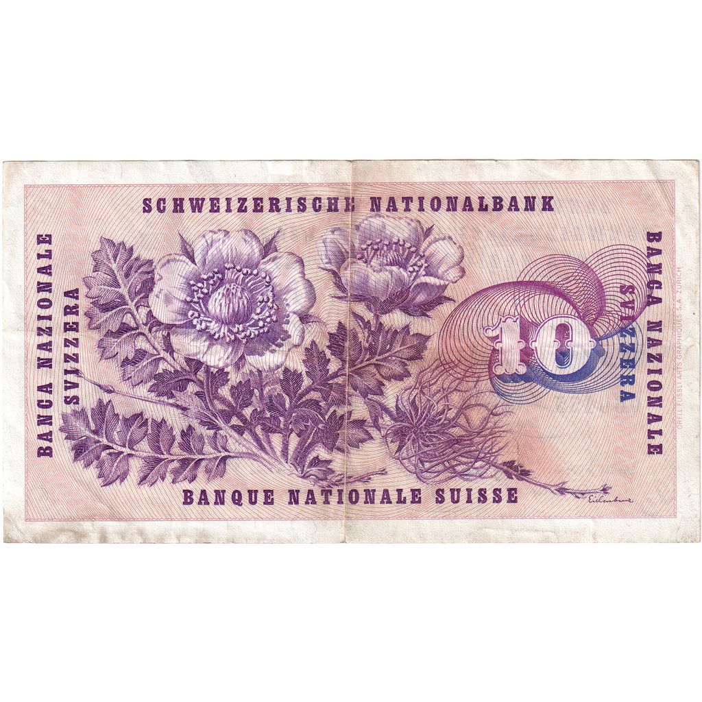 Schweiz, 10 Francs, 1970-01-05, S+