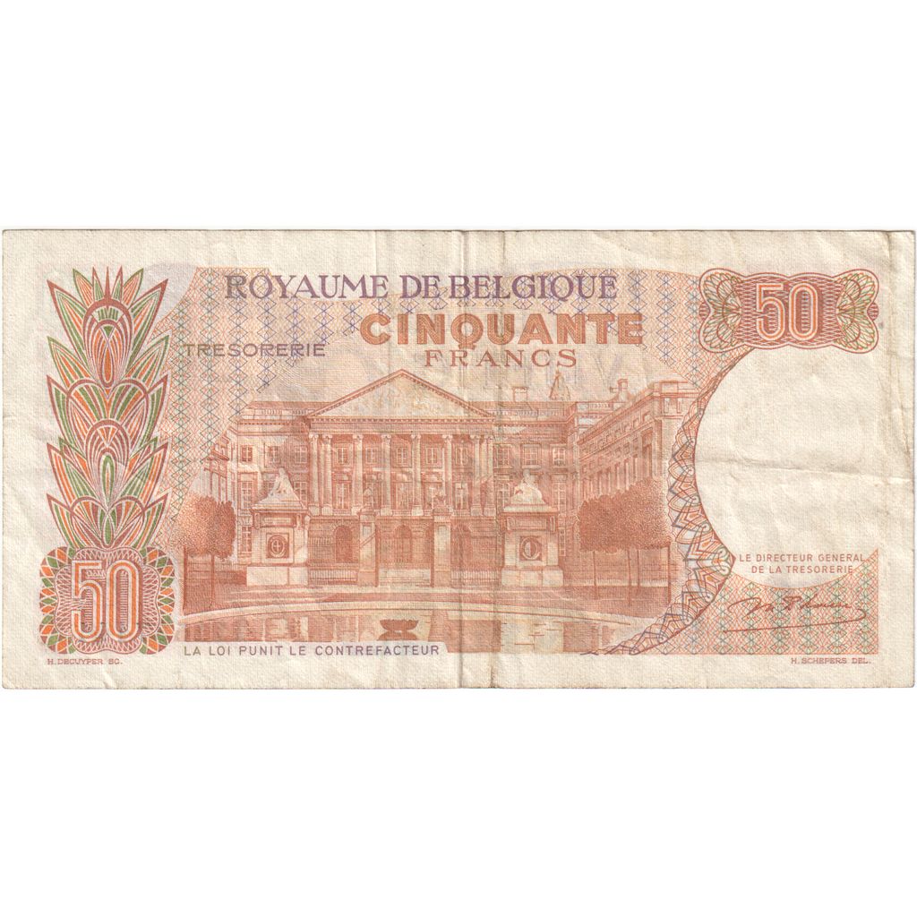Bélgica, 50 Francs, 1966-05-16, VF(20-25)