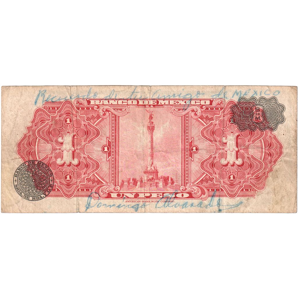 Mexique, 1 Peso, 1957-06-19, B+