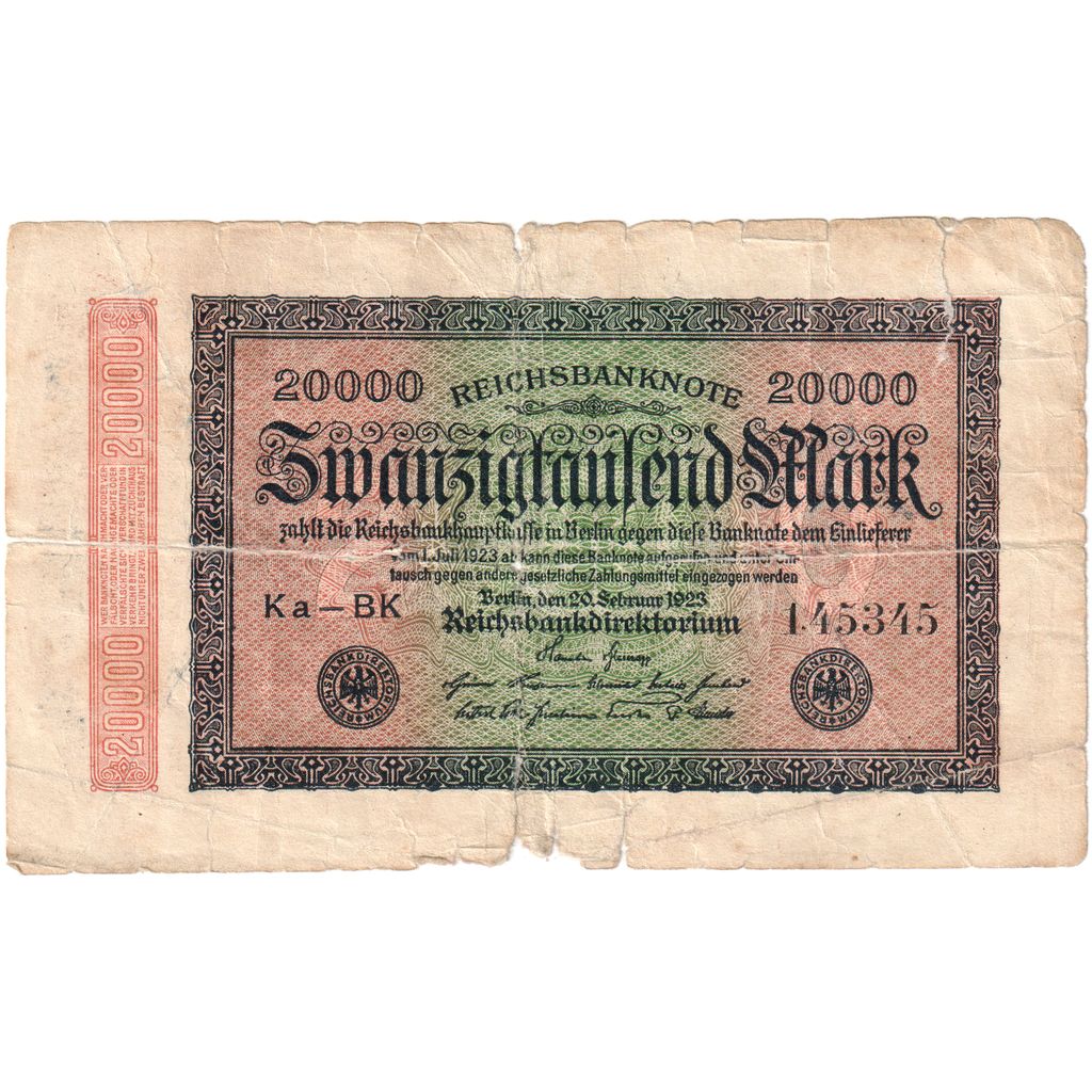 Deutschland, 20000 Mark, 1923-09-20, SGE