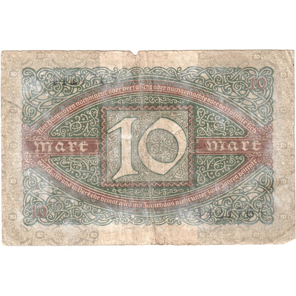 Alemania, 10 Mark, 1920-02-06, RC