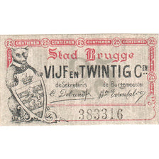 Belgio, Flanders, Bruges, 25 Centimes, N.D, FDS