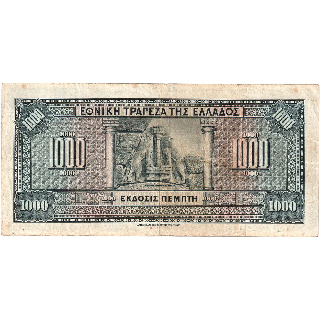 Grèce, 1000 Drachmai, 1926-11-04, TB