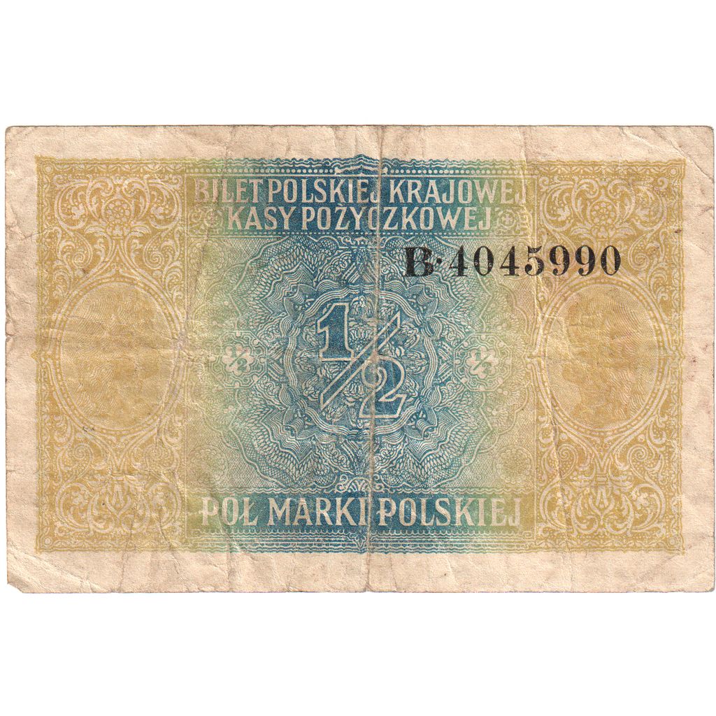 Polonia, 1/2 Mark, 1916-12-09, MB