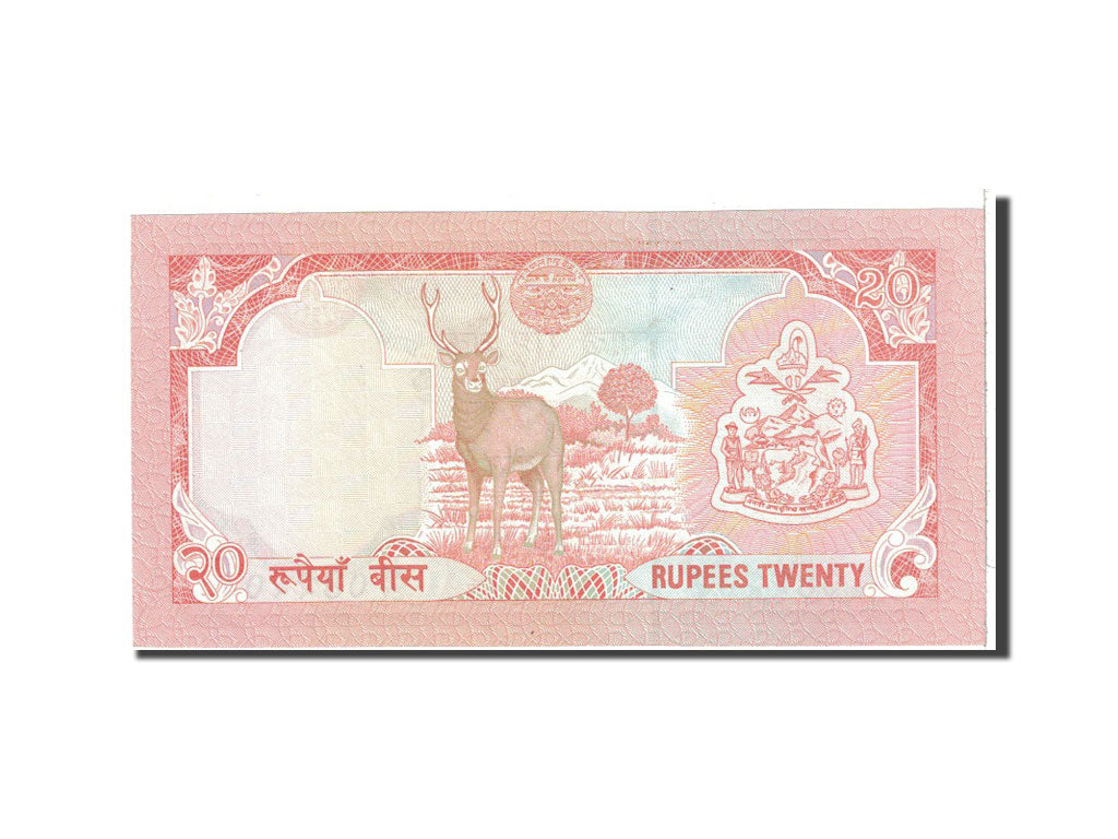 Banknote, Nepal, 20 Rupees, 1988, Undated, KM:38b, UNC(65-70)