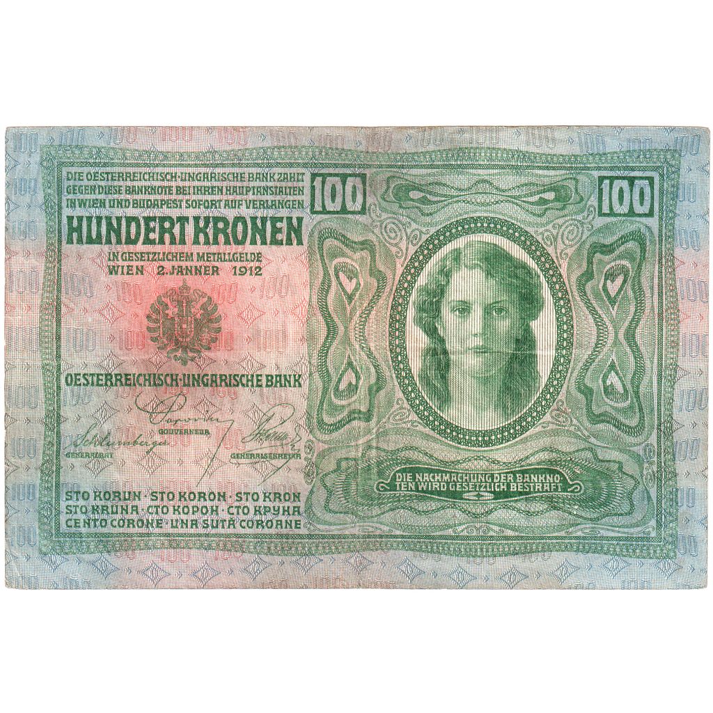 Roumanie, 100 Korona, 1912-01-02, TTB