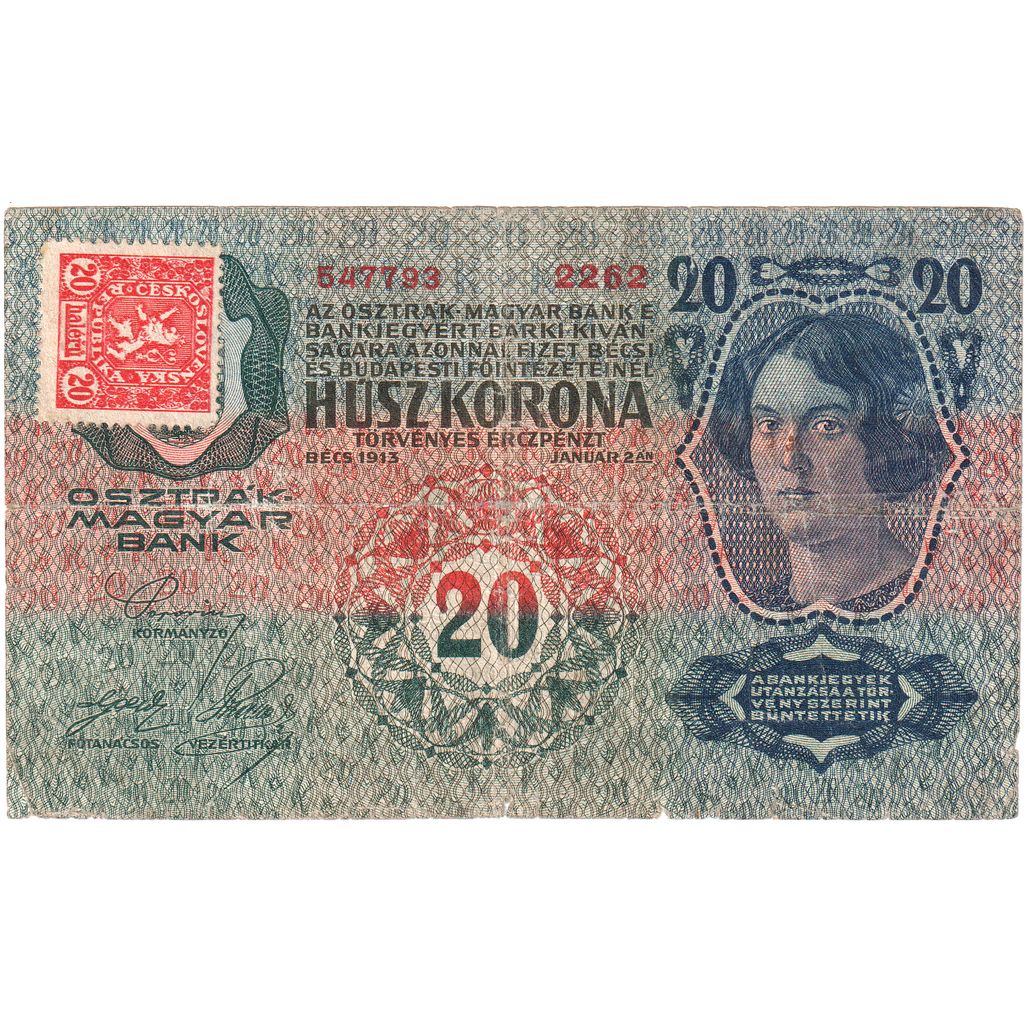 Romania, 20 Corona, 1913-01-02, BB