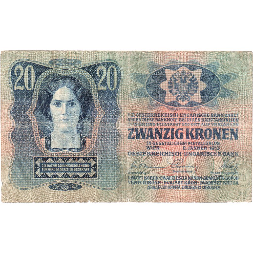 Romania, 20 Corona, 1913-01-02, BB