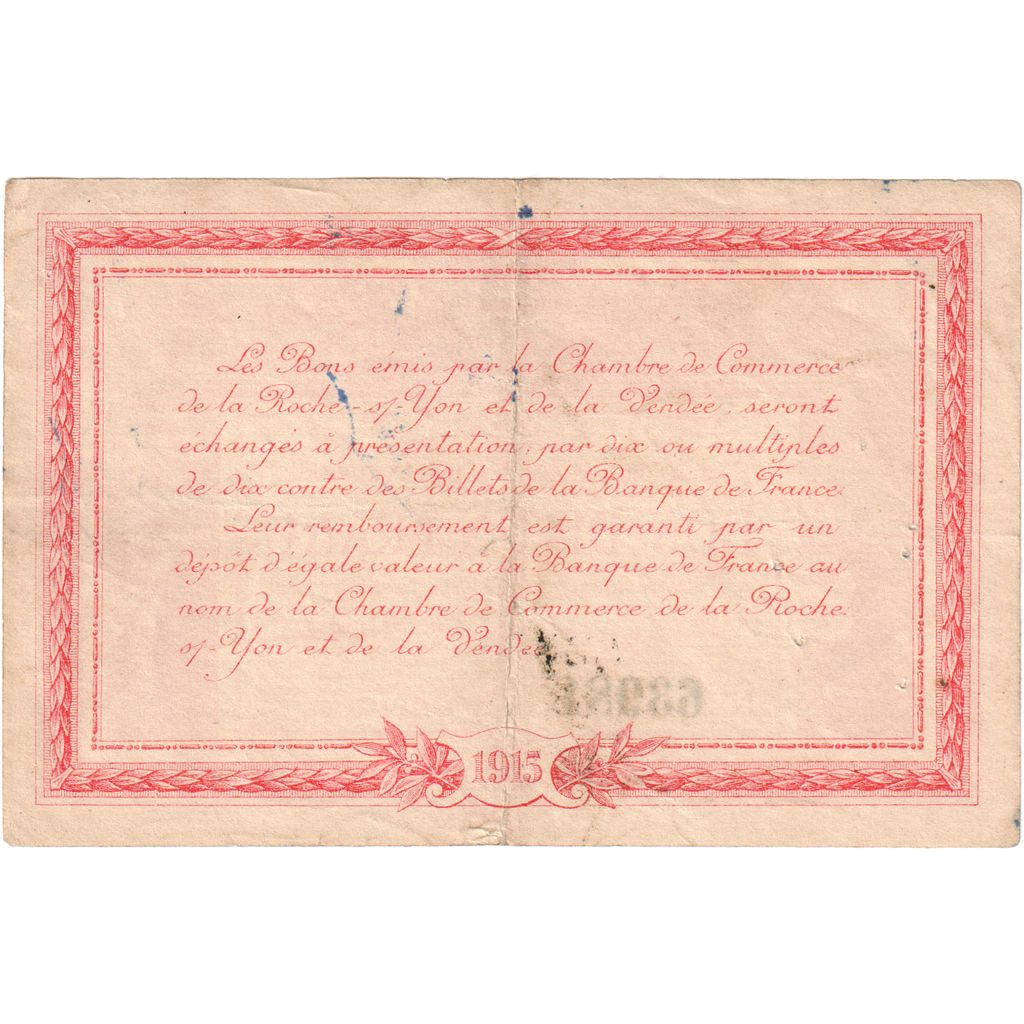 Francia, La Roche-sur-Yon, 1 Franc, Bon Pour, MBC