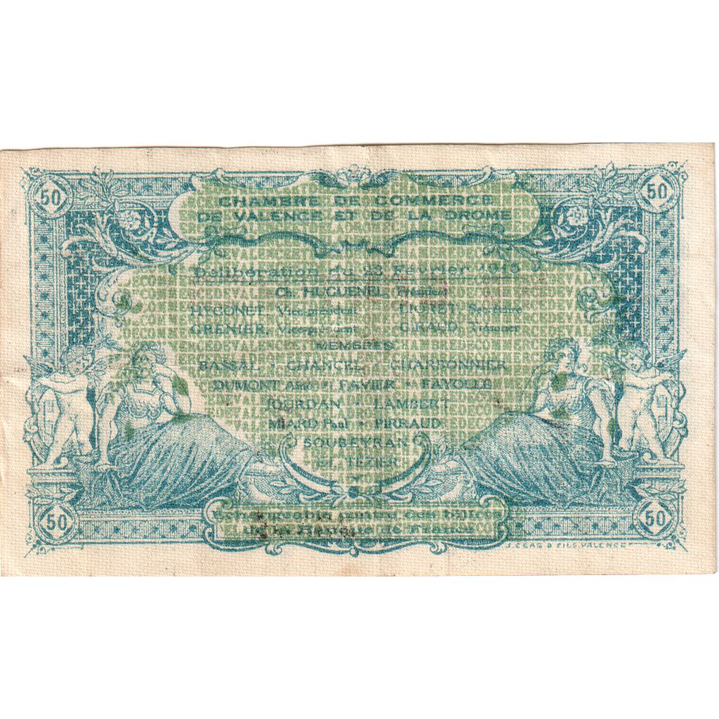 Francia, Toulon, 50 Centimes, 1917-02-12, MB, Pirot:121-28