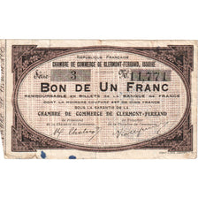 France, Clermont-Ferrand, 1 Franc, Chambre de Commerce, VF(20-25)