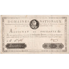Frankrijk, 60 Livres, 1791-06-19, TB+
