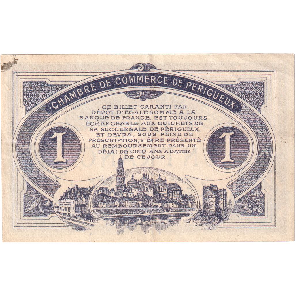 Frankrijk, Périgueux, 1 Franc, 1916-06-24, TTB, Pirot:98-18