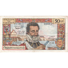 Francja, 50 Nouveaux Francs, Henri IV, 1961-07-06, F.59, EF(40-45)