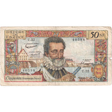 Frankrijk, 50 Nouveaux Francs, Henri IV, 1959-07-02, U.22, TB