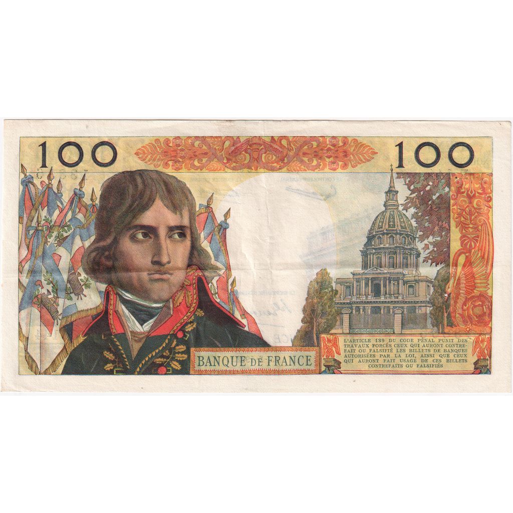 France, 100 Nouveaux Francs, Bonaparte, 1962-02-01, R.144, VF(30-35)
