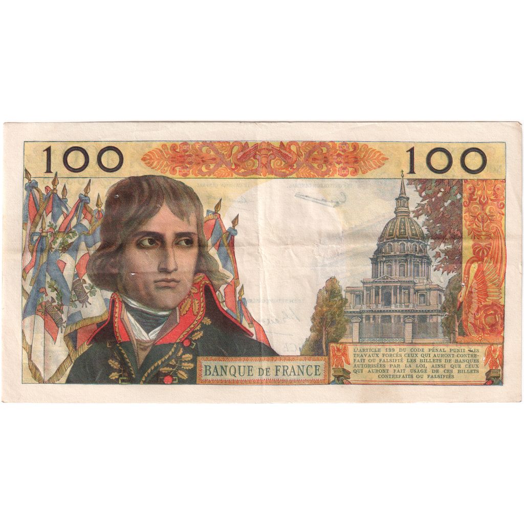 Francia, 100 Nouveaux Francs, Bonaparte, 1961-05-04, E.115, MB+