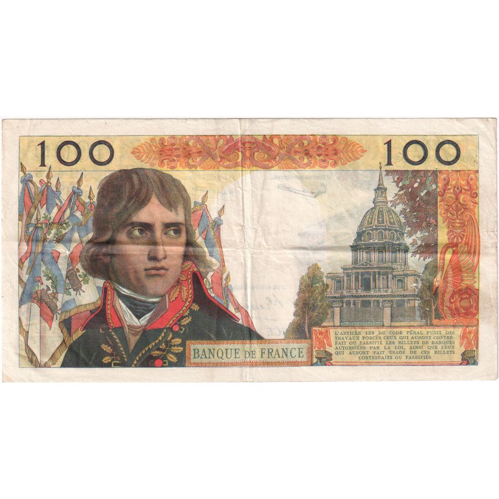 Francia, 100 Nouveaux Francs, Bonaparte, 1962-02-01, R.142, MB+