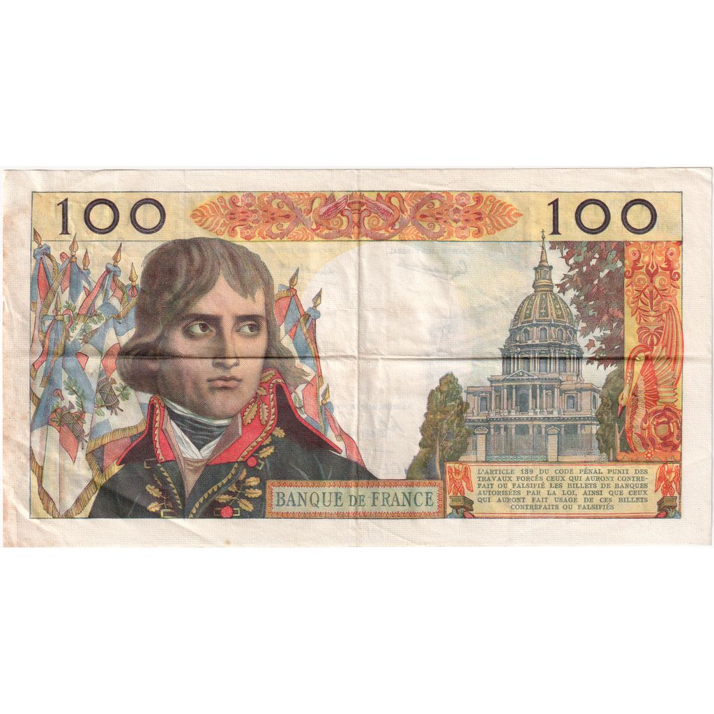 Francia, 100 Nouveaux Francs, Bonaparte, 1962-03-01, D.151, BC+