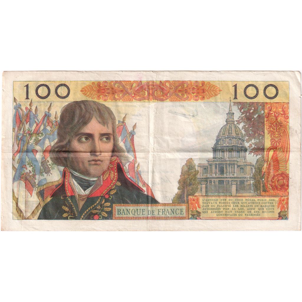 France, 100 Nouveaux Francs, Bonaparte, 1961-10-05, N.136, VF(30-35)
