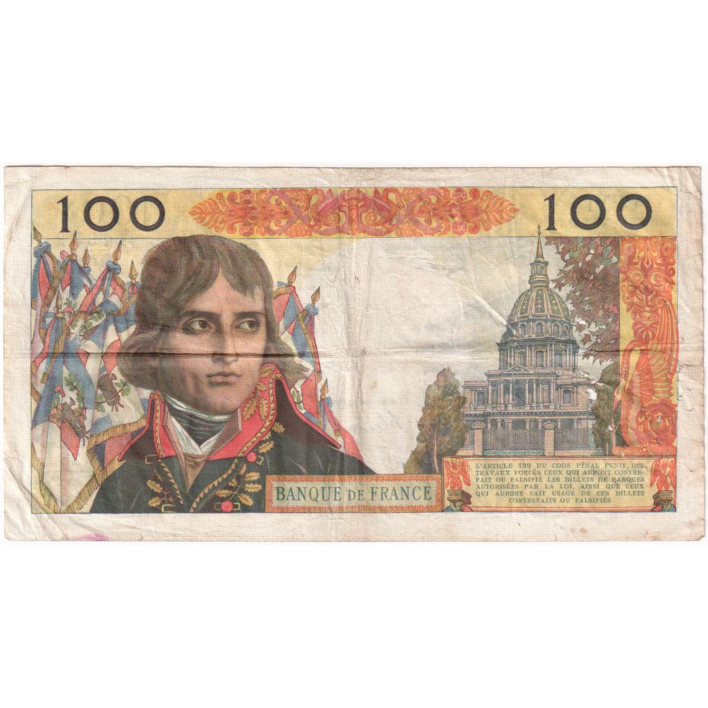 France, 100 Nouveaux Francs, Bonaparte, 1959-09-03, R.23, TB