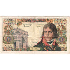 França, 100 Nouveaux Francs, Bonaparte, 1961-02-02, C.106, VF(20-25)