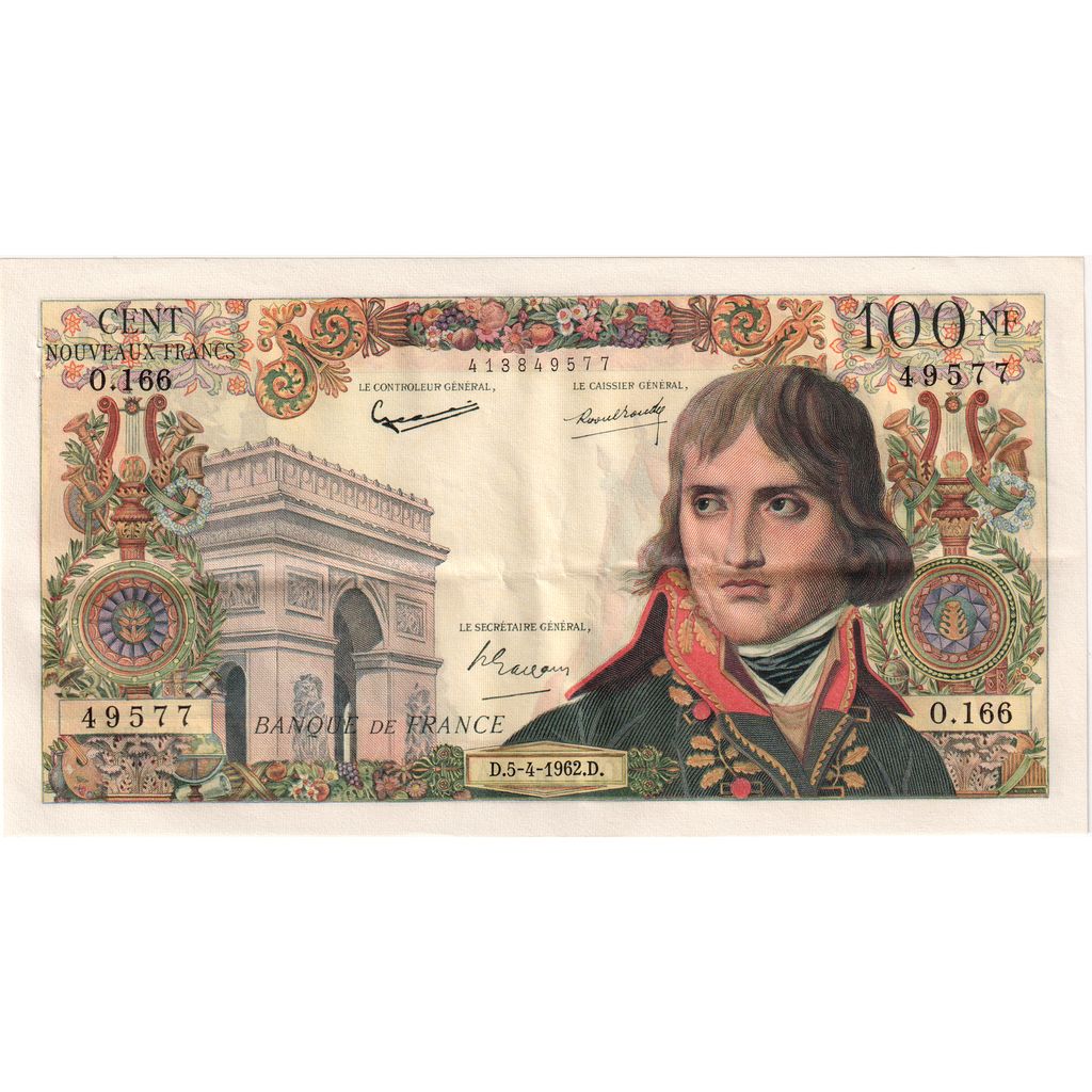 Frankreich, 100 Nouveaux Francs, Bonaparte, 1962-04-05, O.166, SS+