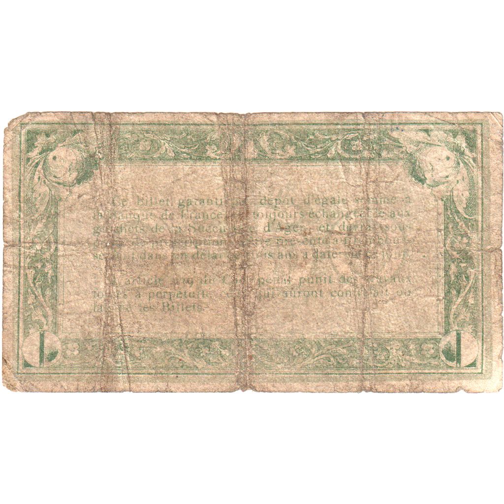 France, Agen, 50 Centimes, 1914-11-05, 95265, VG(8-10)