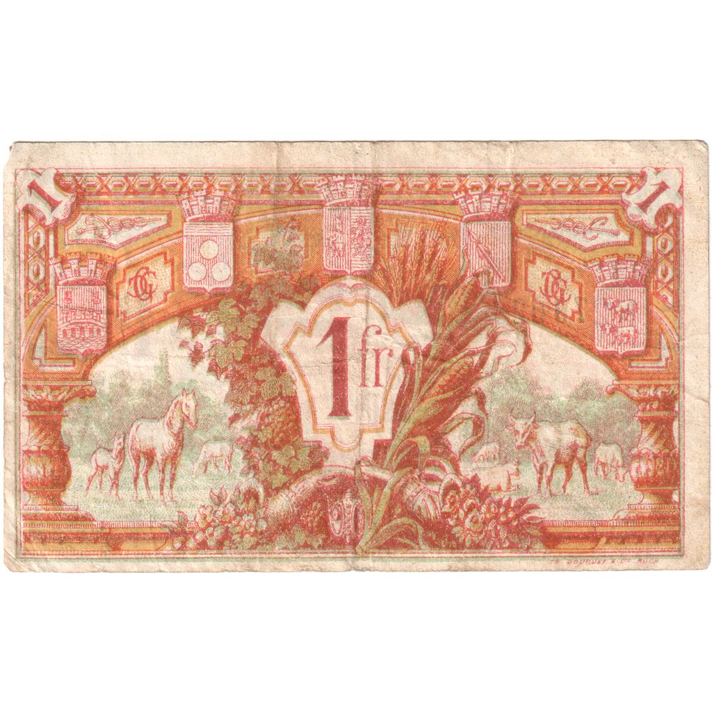 France, Gers, 1 Franc, 1921-07-06, Série R, TB