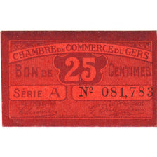 France, Gers, 25 Centimes, 1925-12-31, Serie A, AU(55-58)